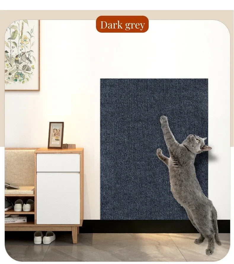 Cat Scratcher Sofa Protector Self-adhesive Anti Cat Scratch Pad Board Protection Trimmable Furniture Wall DIY Cat Scratch Mat