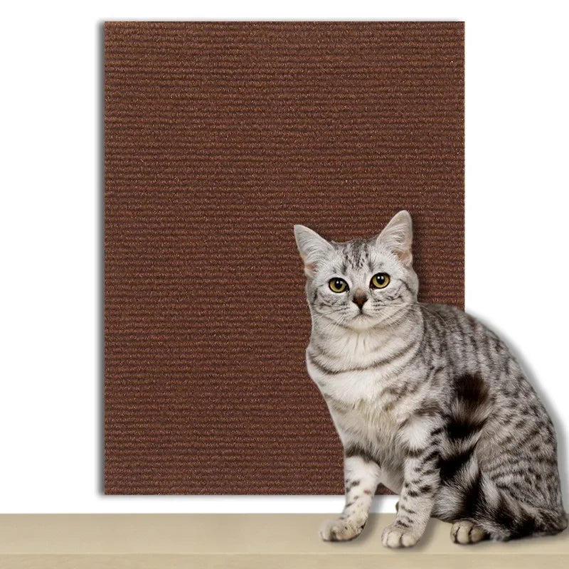 Cat Scratcher Sofa Protector Self-adhesive Anti Cat Scratch Pad Board Protection Trimmable Furniture Wall DIY Cat Scratch Mat