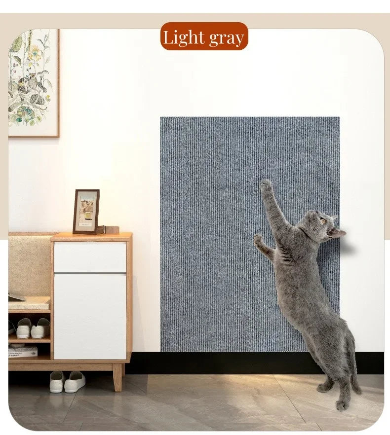 Cat Scratcher Sofa Protector Self-adhesive Anti Cat Scratch Pad Board Protection Trimmable Furniture Wall DIY Cat Scratch Mat