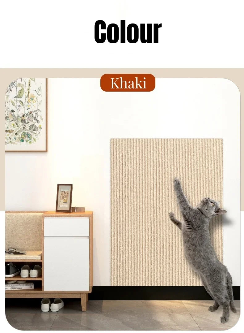 Cat Scratcher Sofa Protector Self-adhesive Anti Cat Scratch Pad Board Protection Trimmable Furniture Wall DIY Cat Scratch Mat