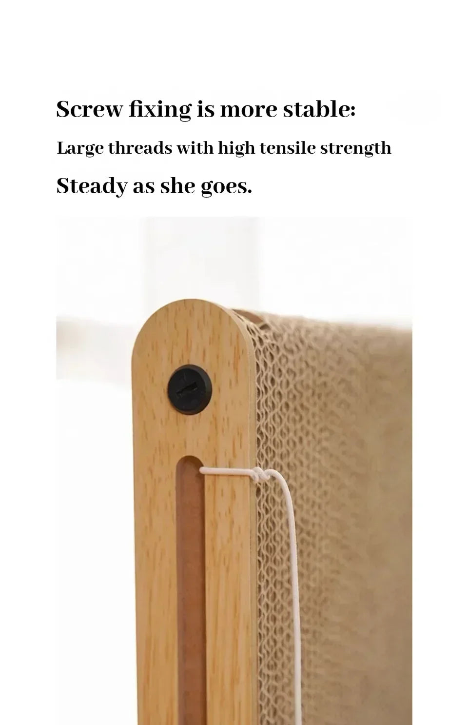 Cat Scratching Board Cat Toys Wooden Wear-resistant and Scratch-resistant Post Cat Furniture Training Grinding Claw Toys Sofa