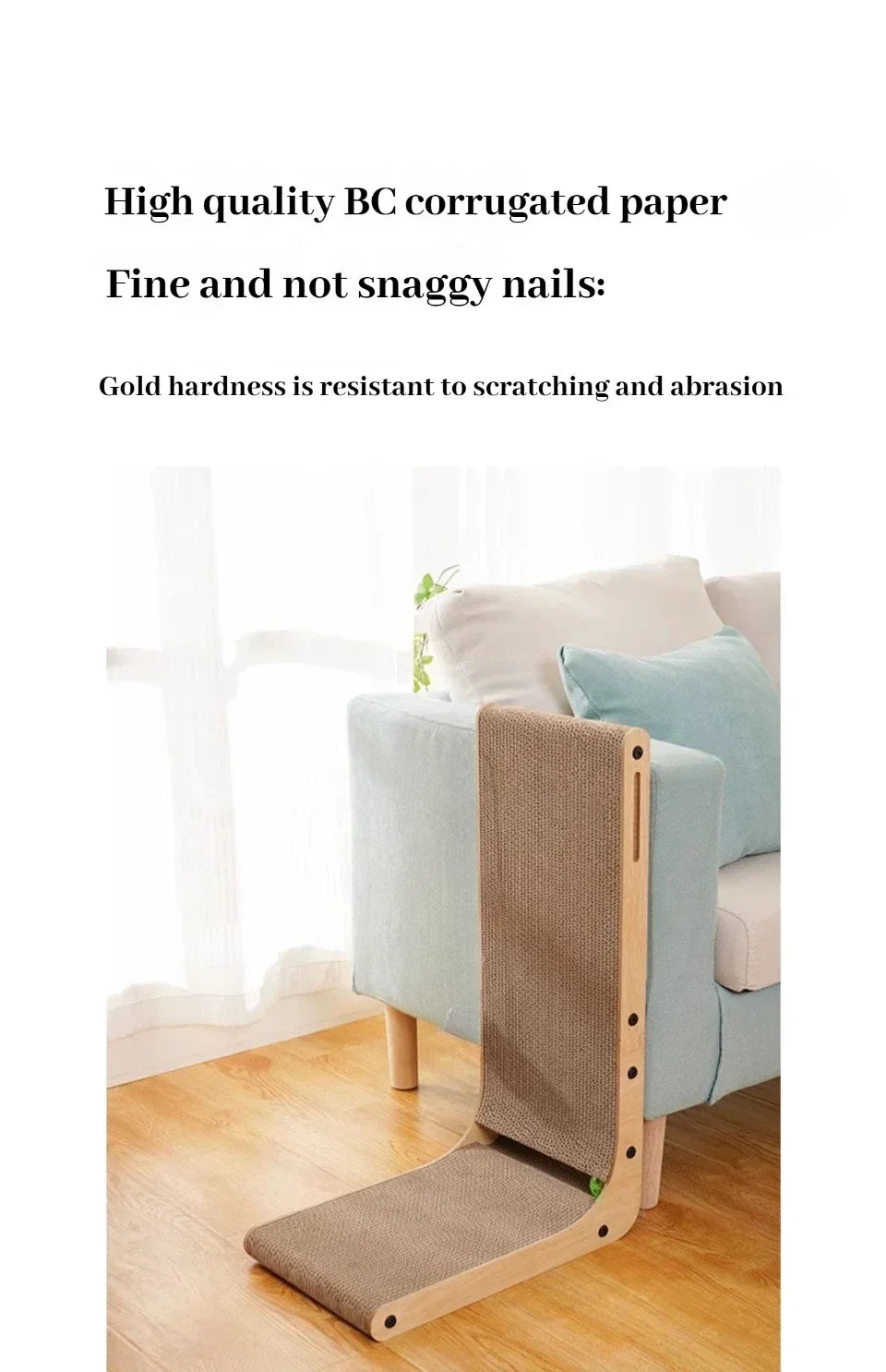 Cat Scratching Board Cat Toys Wooden Wear-resistant and Scratch-resistant Post Cat Furniture Training Grinding Claw Toys Sofa
