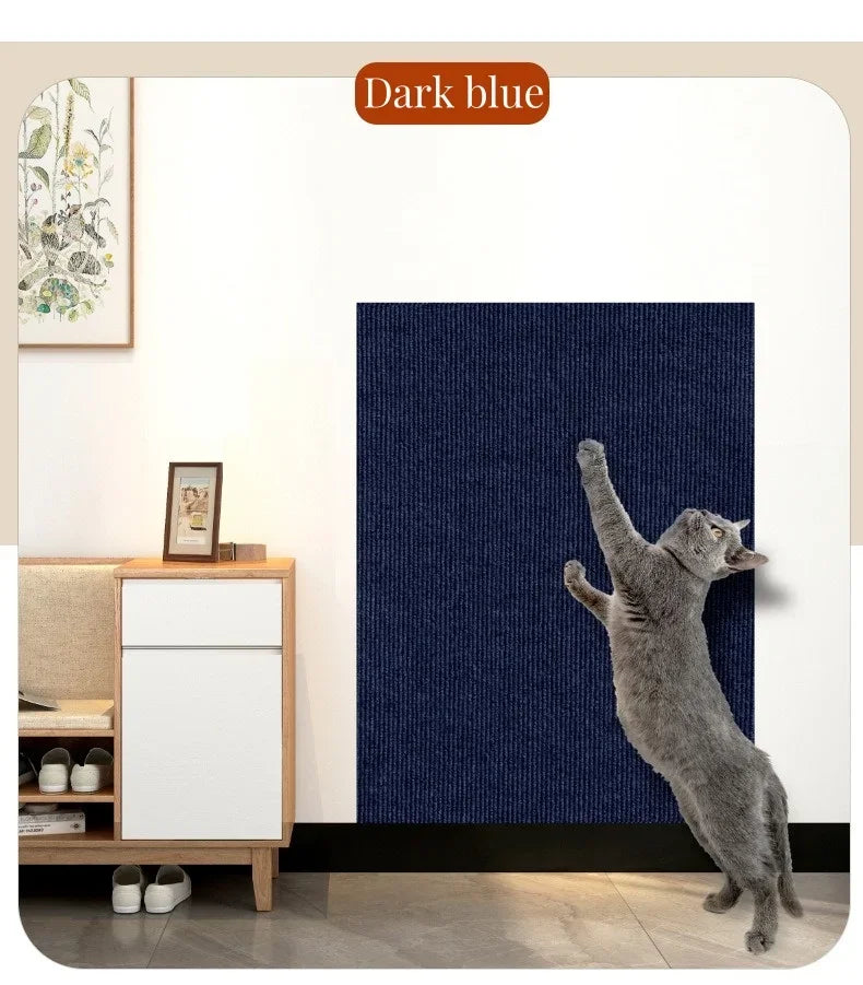 Cat Scratcher Sofa Protector Self-adhesive Anti Cat Scratch Pad Board Protection Trimmable Furniture Wall DIY Cat Scratch Mat