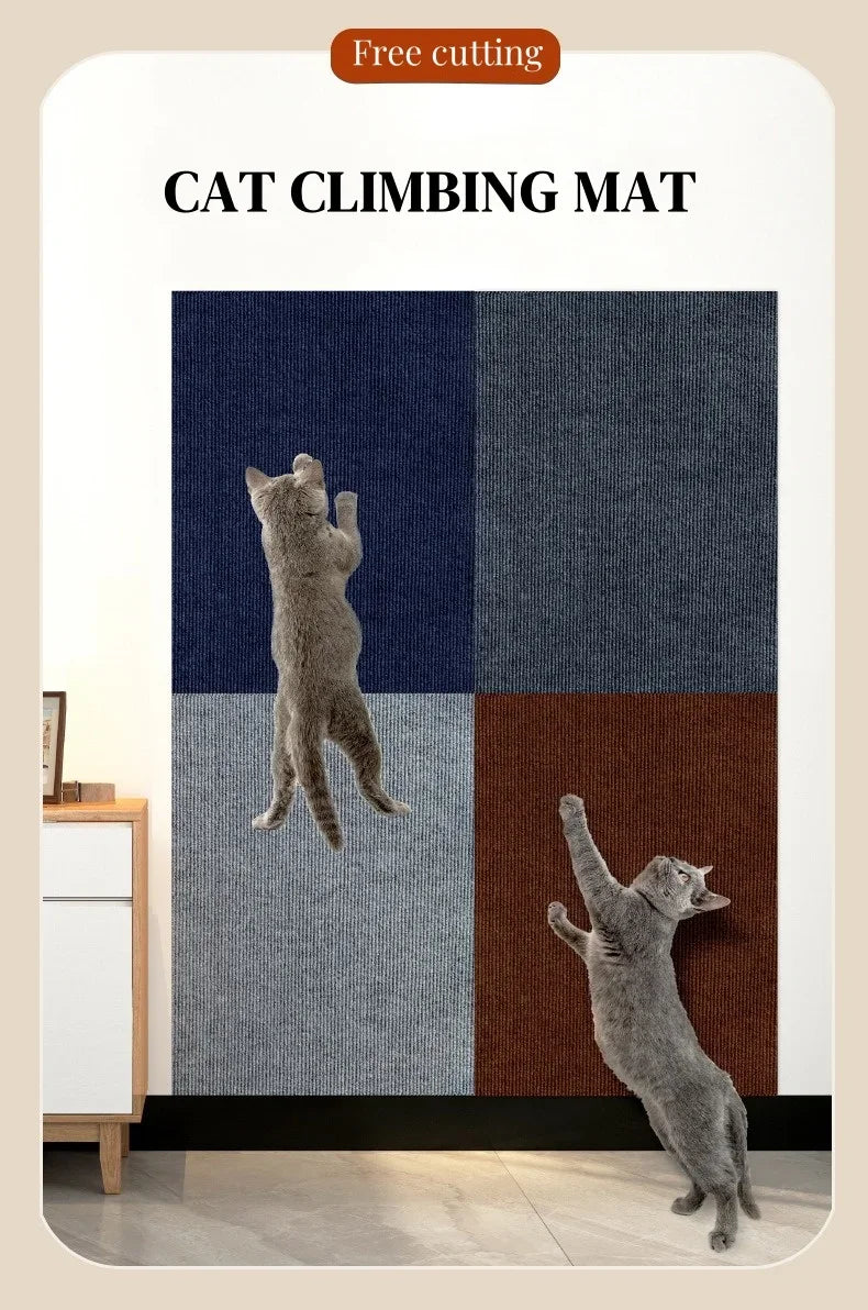 Cat Scratcher Sofa Protector Self-adhesive Anti Cat Scratch Pad Board Protection Trimmable Furniture Wall DIY Cat Scratch Mat